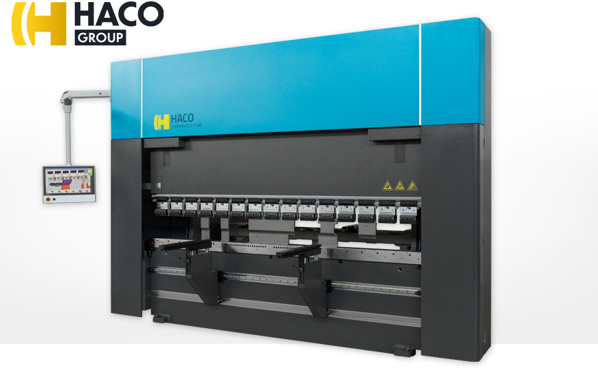 CNC-Abkantpressen HACO EUROMASTER mit FASTBEND-2D MultiTouch-Grafiksteuerung
